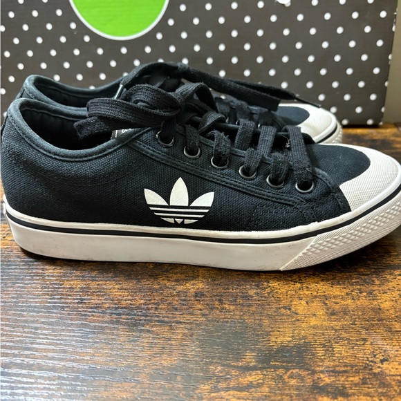 adidas Shoes - Adidas  Black Canvas Sneakers